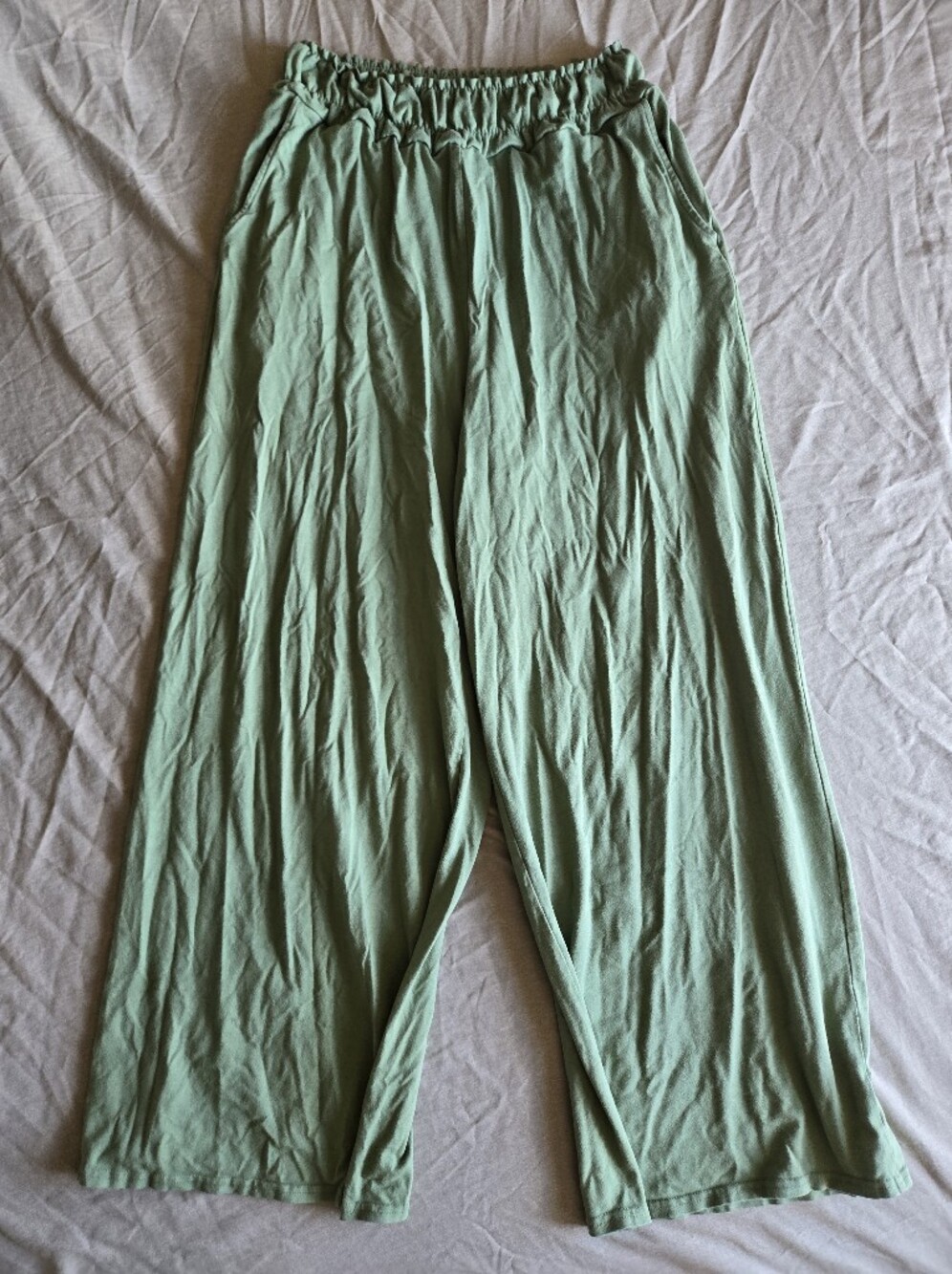 Simons twik Sage Green Wide-Leg Pull-On Pants